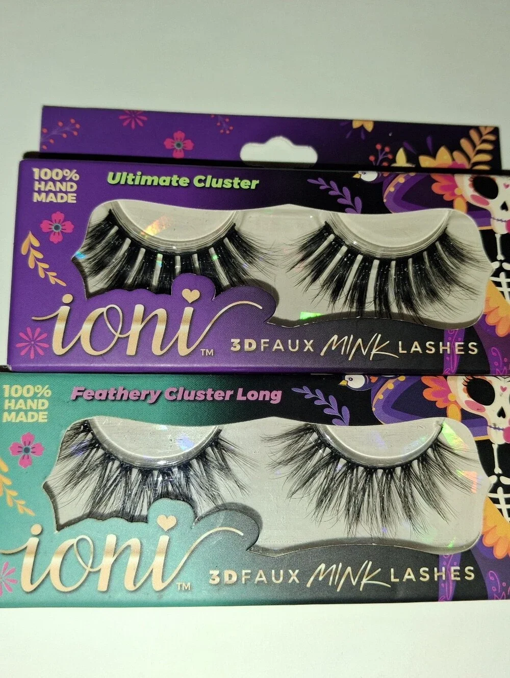 Ioni Day of the Dead 3D Faux Mink Lashes Bundle | 4 Pairs